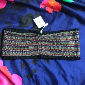 NWT Rainbow Bandeau 🌈